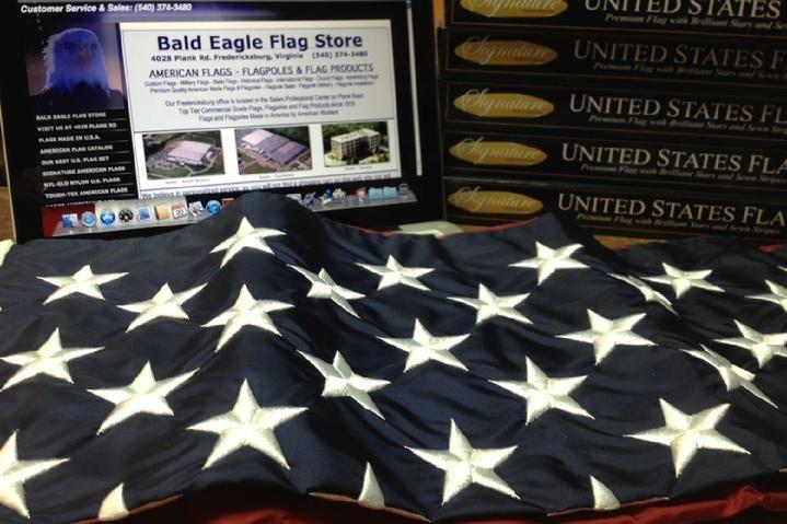 indoor american flag made in america from bald eagle industries and bald eagle flag store