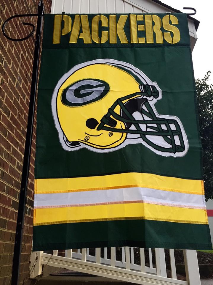 LARGE FLAG STAND AND GREEN BAY PACKERS FLAG BY BALD EAGLE FLAG STORE FREDERICKSBURG VA USA (540) 374-3480 QUALITY FLAGS, FLAGPOLES AND FLAG PRODUCTS SINCE 1979